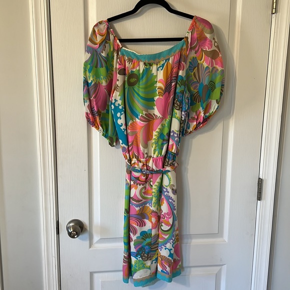 Trina Turk bright dress. Size 8 - Picture 5 of 5